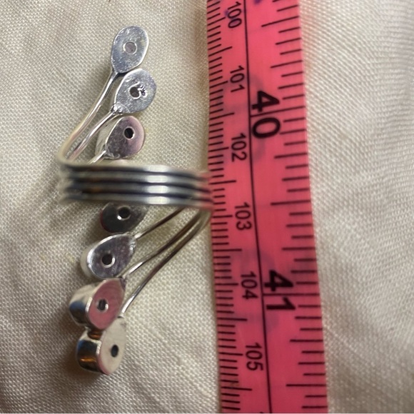 Amethyst multi-gem handcrafted adjustable ring - Picture 5 of 8